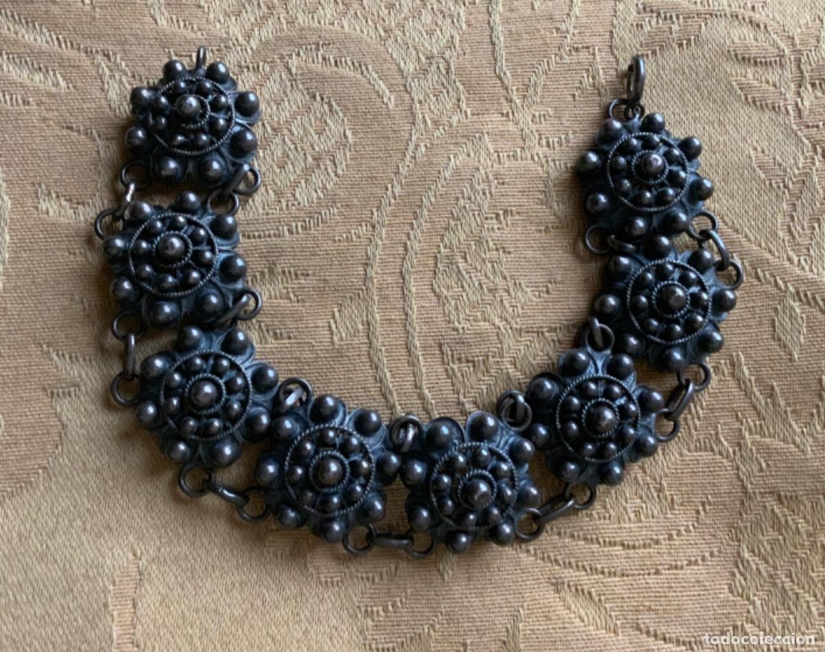 Joyeria: ANTIGUA PULSERA DE PLATA , BOT&Oacute;N CHARRO - Foto 18