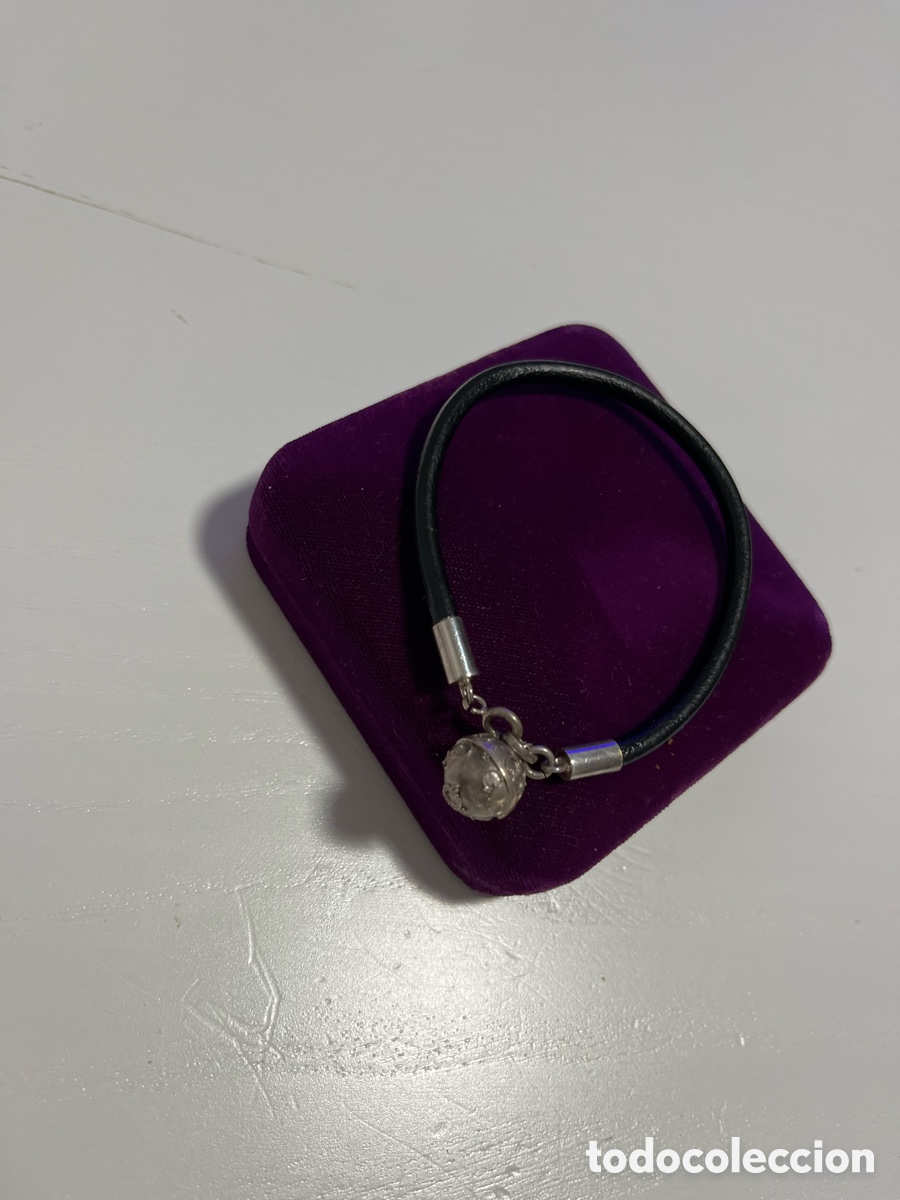 Joyeria: Pulsera plata 925 y cuero negro - Foto 5