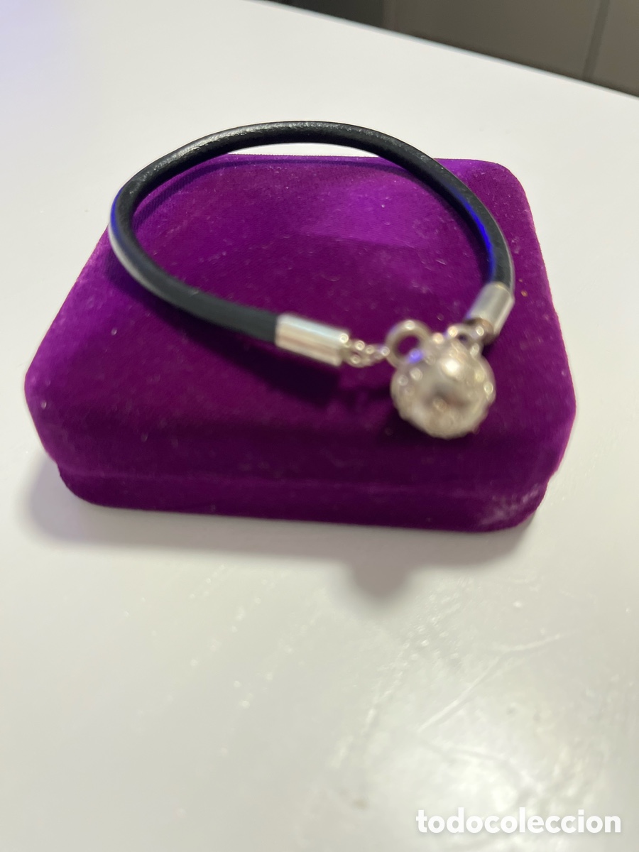 Joyeria: Pulsera plata 925 y cuero negro - Foto 6