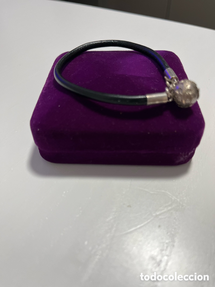 Joyeria: Pulsera plata 925 y cuero negro - Foto 7