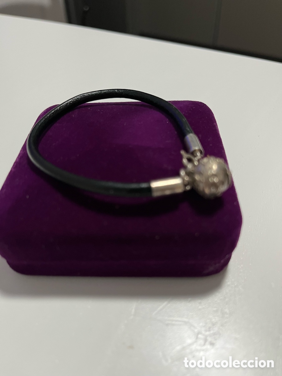 Joyeria: Pulsera plata 925 y cuero negro - Foto 8