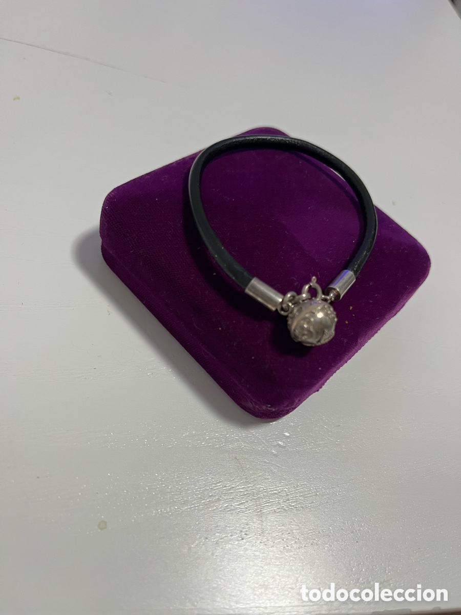 Joyeria: Pulsera plata 925 y cuero negro - Foto 9