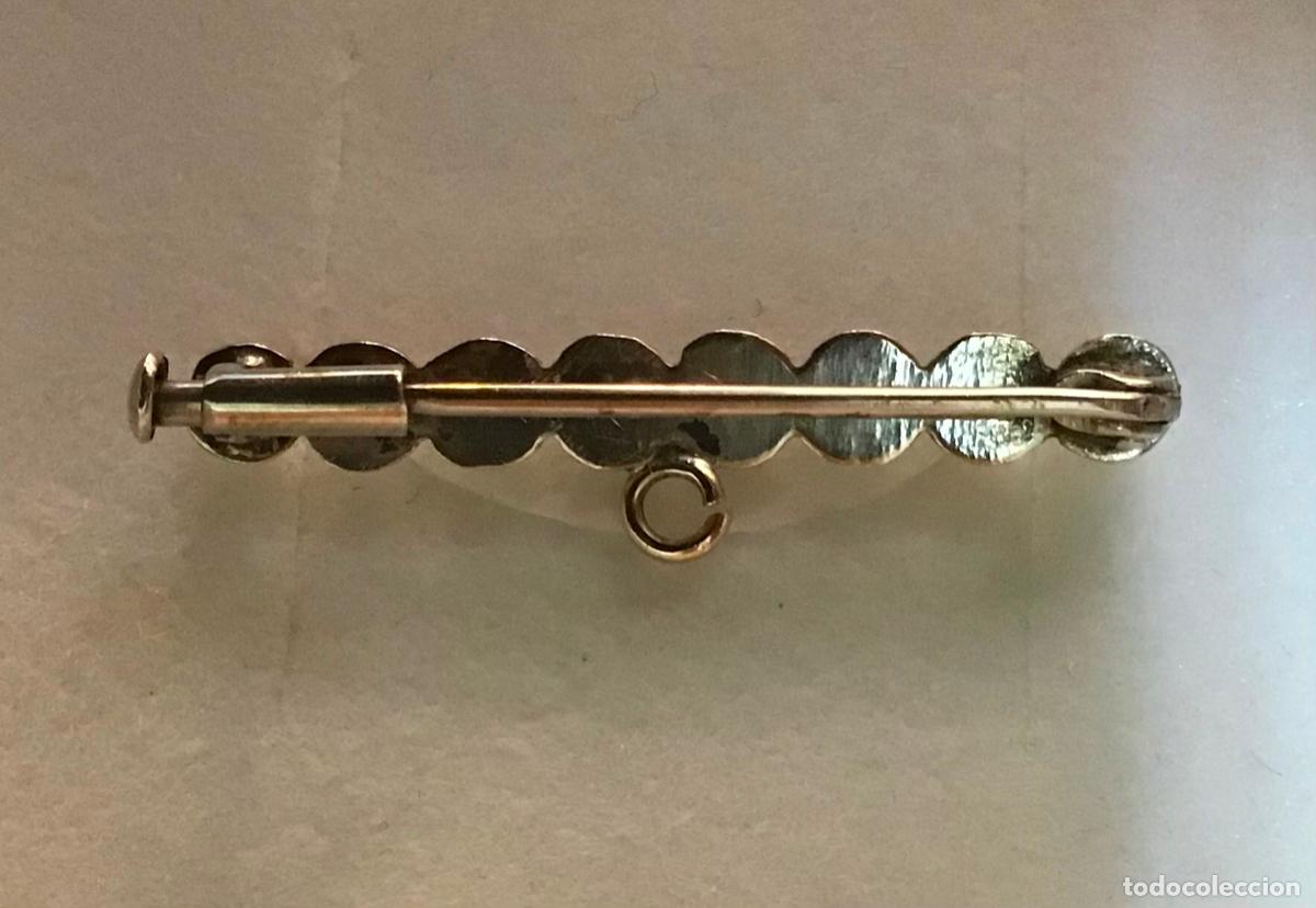 Joyeria: BROCHE PARA MEDALLA EN PLATA Y ORO - Foto 2