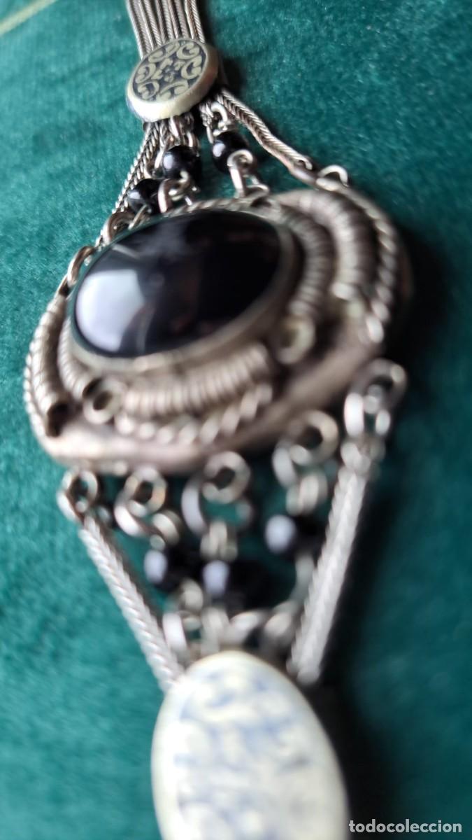 Joyeria: Antigua Pulsera Plata de Ley Contrastada y &Oacute;nix - Foto 4