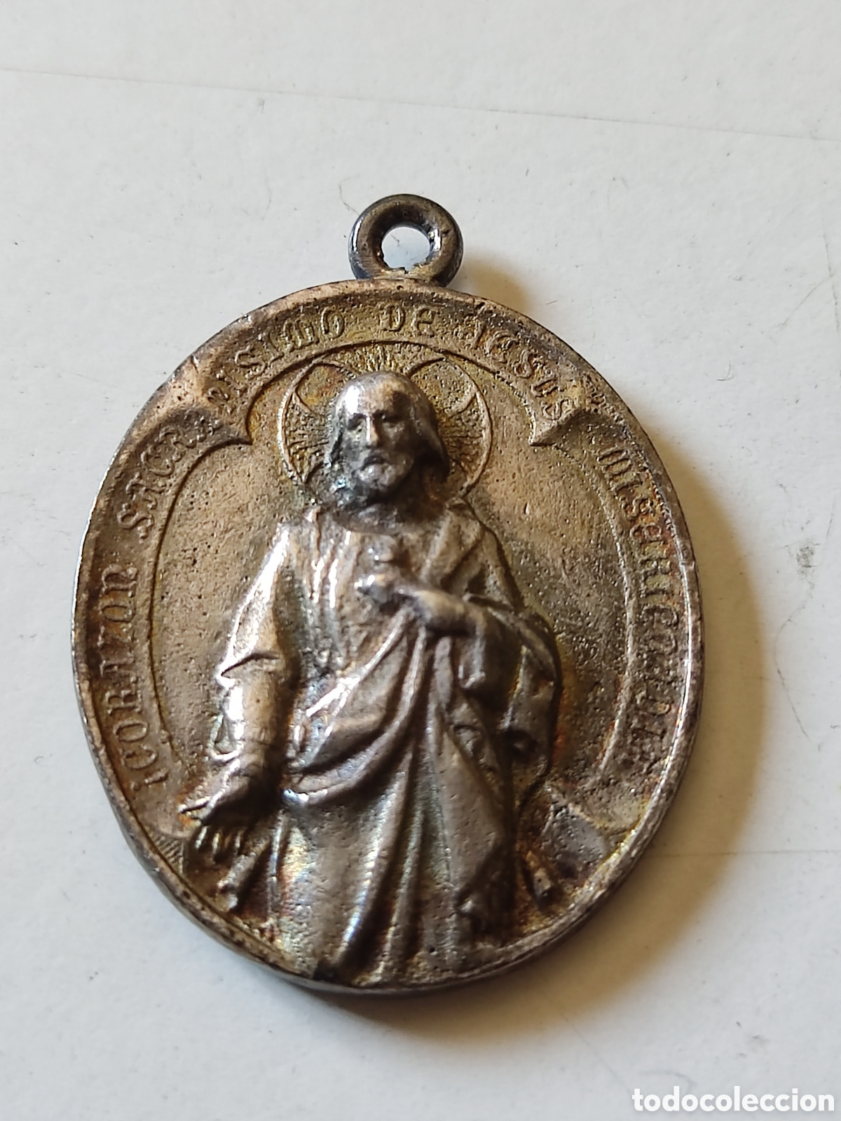 Joyeria: Medalla coraz&oacute;n de Jes&uacute;s y virgen - Foto 3
