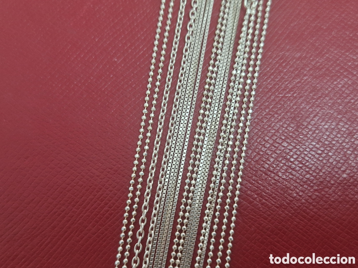 Joyeria: PRECIOSAS CADENAS DE PLATA RODIADA 45 CM - Foto 2