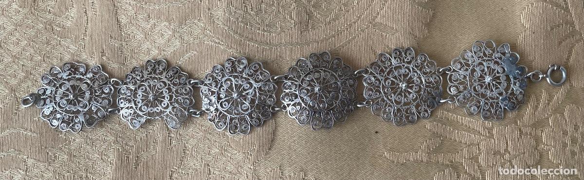 Joyeria: ANTIGUA PULSERA FILIGRANA DE PLATA - Foto 1