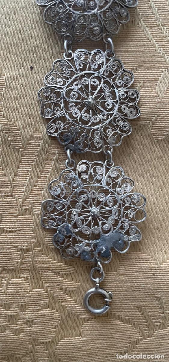 Joyeria: ANTIGUA PULSERA FILIGRANA DE PLATA - Foto 2