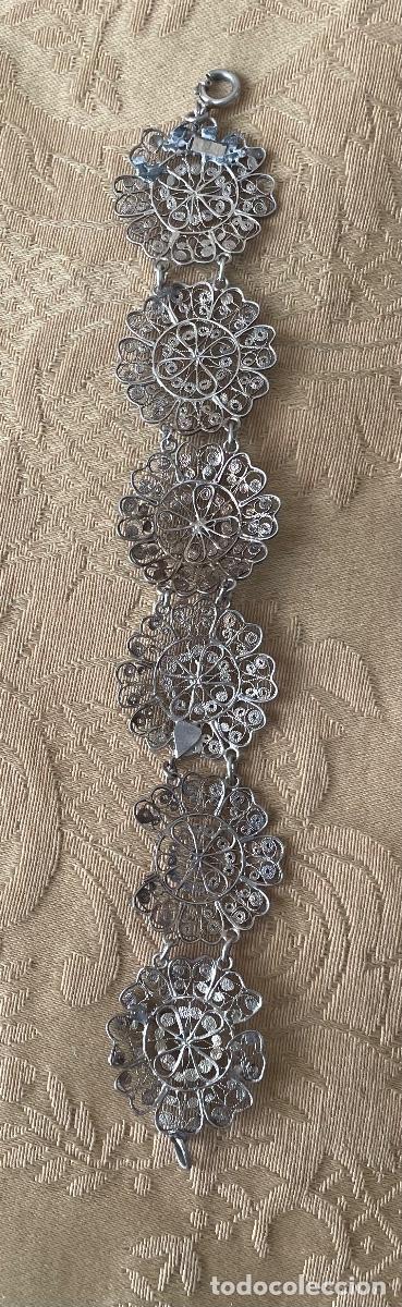 Joyeria: ANTIGUA PULSERA FILIGRANA DE PLATA - Foto 4