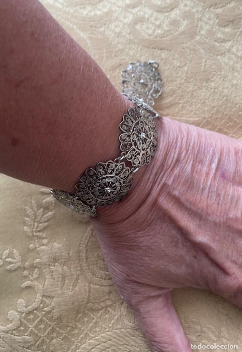 Joyeria: ANTIGUA PULSERA FILIGRANA DE PLATA - Foto 6