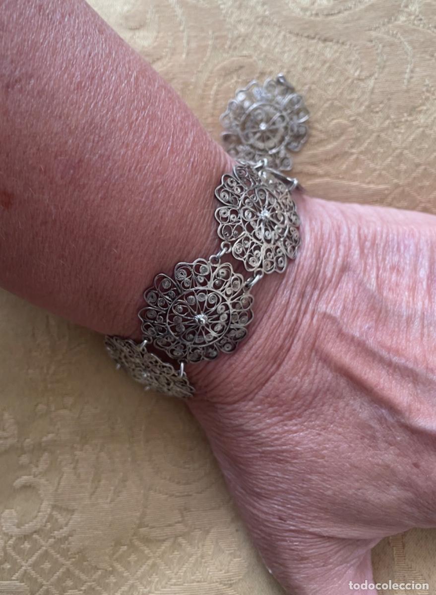 Joyeria: ANTIGUA PULSERA FILIGRANA DE PLATA - Foto 7