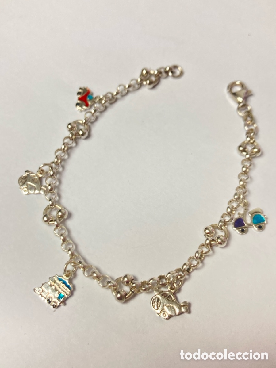 Joyeria: pulsera de plata con colgantes/PUL138 - Foto 1