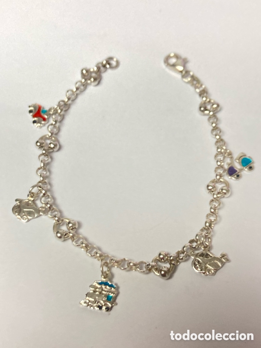Joyeria: pulsera de plata con colgantes/PUL138 - Foto 4