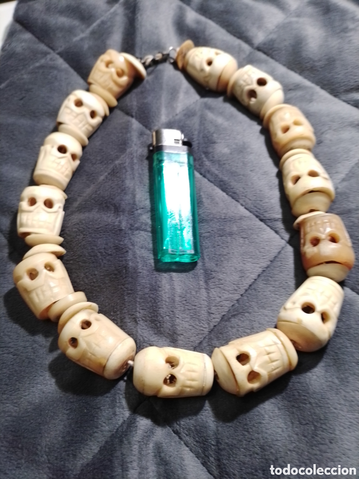 Joyeria: Collar de hueso con calaveras - Foto 1
