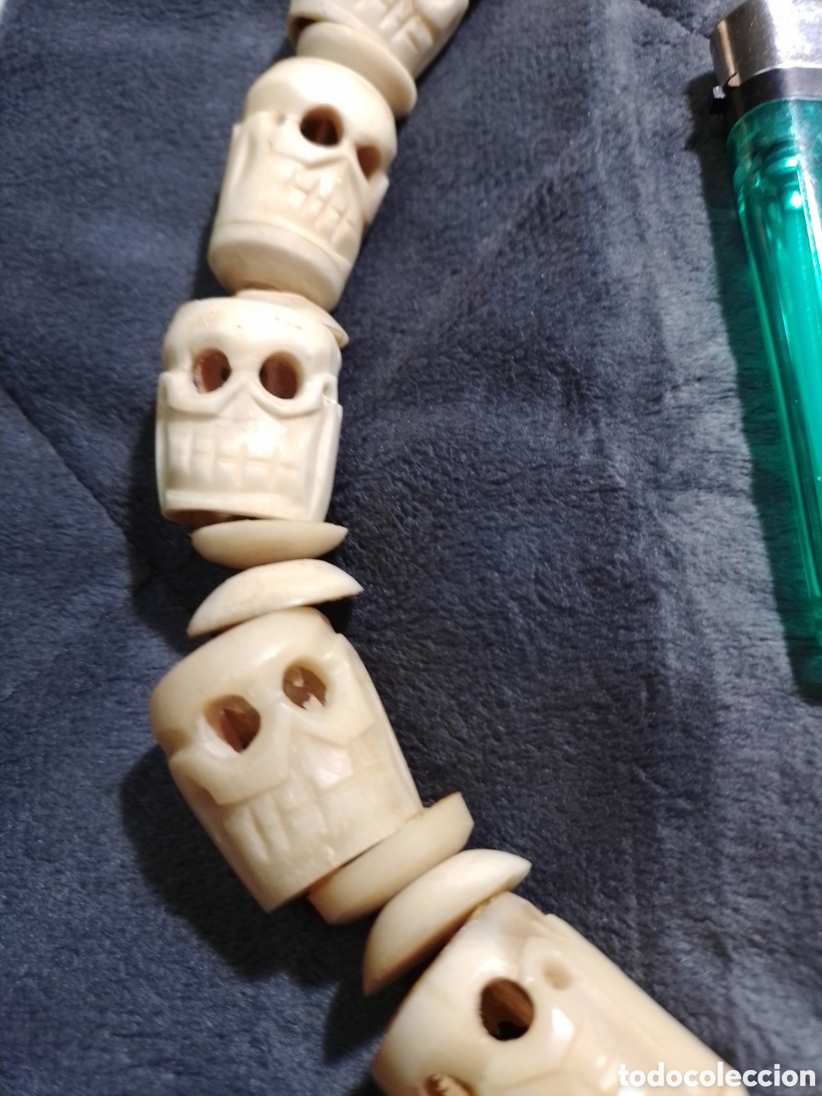 Joyeria: Collar de hueso con calaveras - Foto 2