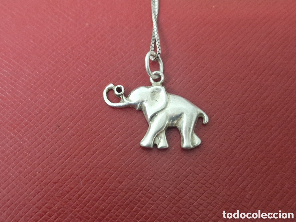 Joyeria: CADENA Y COLGANTE EN PLATA DE LEY ELEFANTE - Foto 2