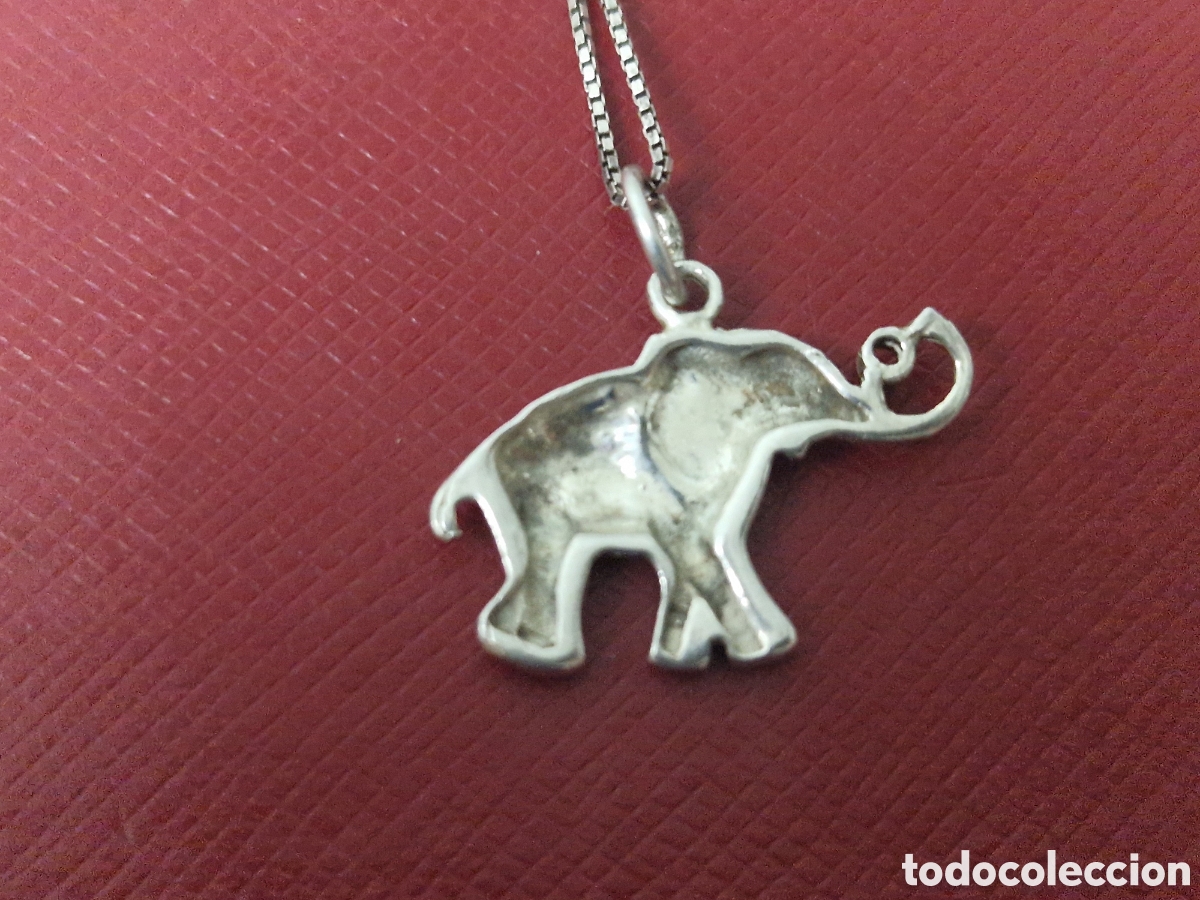 Joyeria: CADENA Y COLGANTE EN PLATA DE LEY ELEFANTE - Foto 4