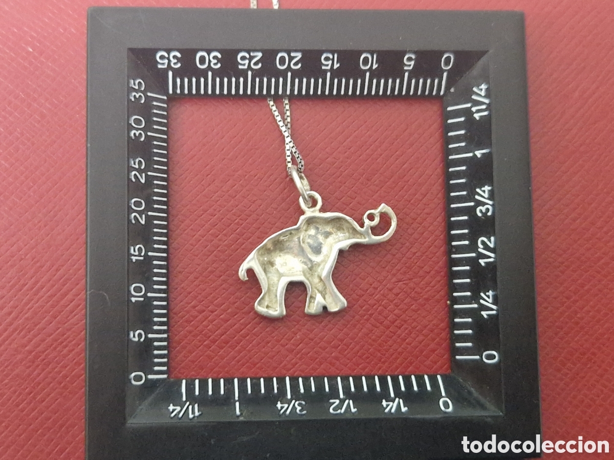 Joyeria: CADENA Y COLGANTE EN PLATA DE LEY ELEFANTE - Foto 5