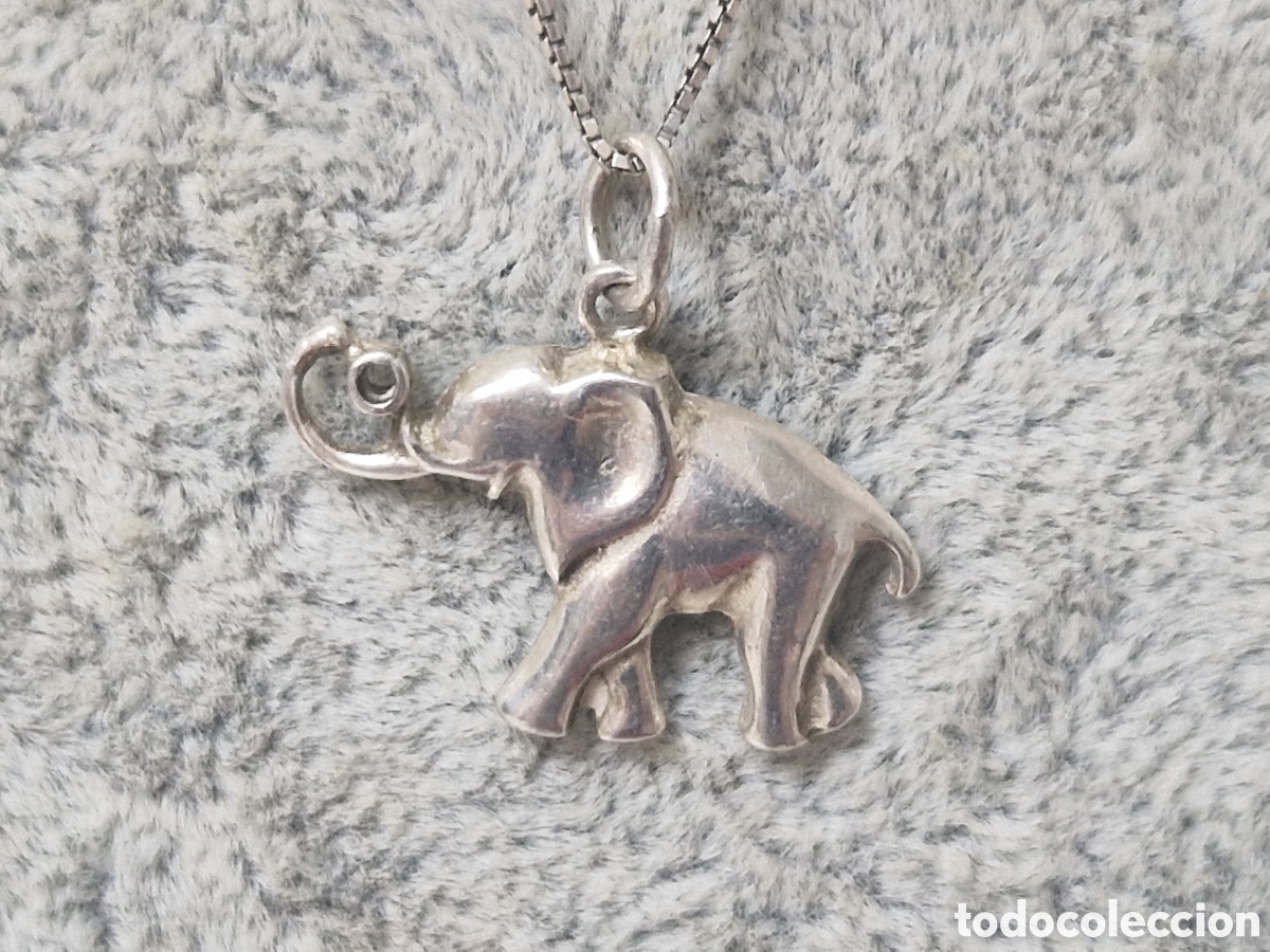 Joyeria: CADENA Y COLGANTE EN PLATA DE LEY ELEFANTE - Foto 6