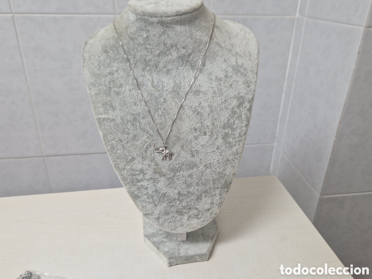Joyeria: CADENA Y COLGANTE EN PLATA DE LEY ELEFANTE - Foto 8
