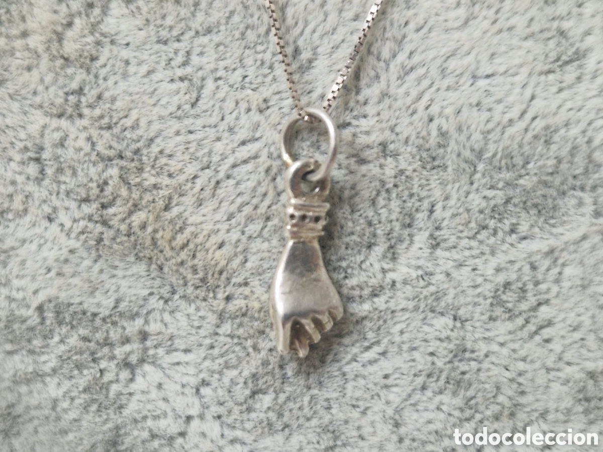 Joyeria: COLGANTE DE MANO Y CADENA EN PLATA DE LEY - Foto 3