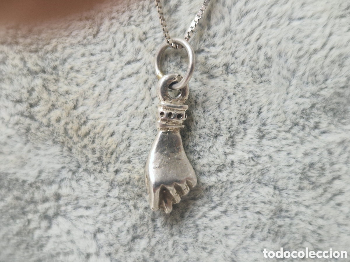 Joyeria: COLGANTE DE MANO Y CADENA EN PLATA DE LEY - Foto 4