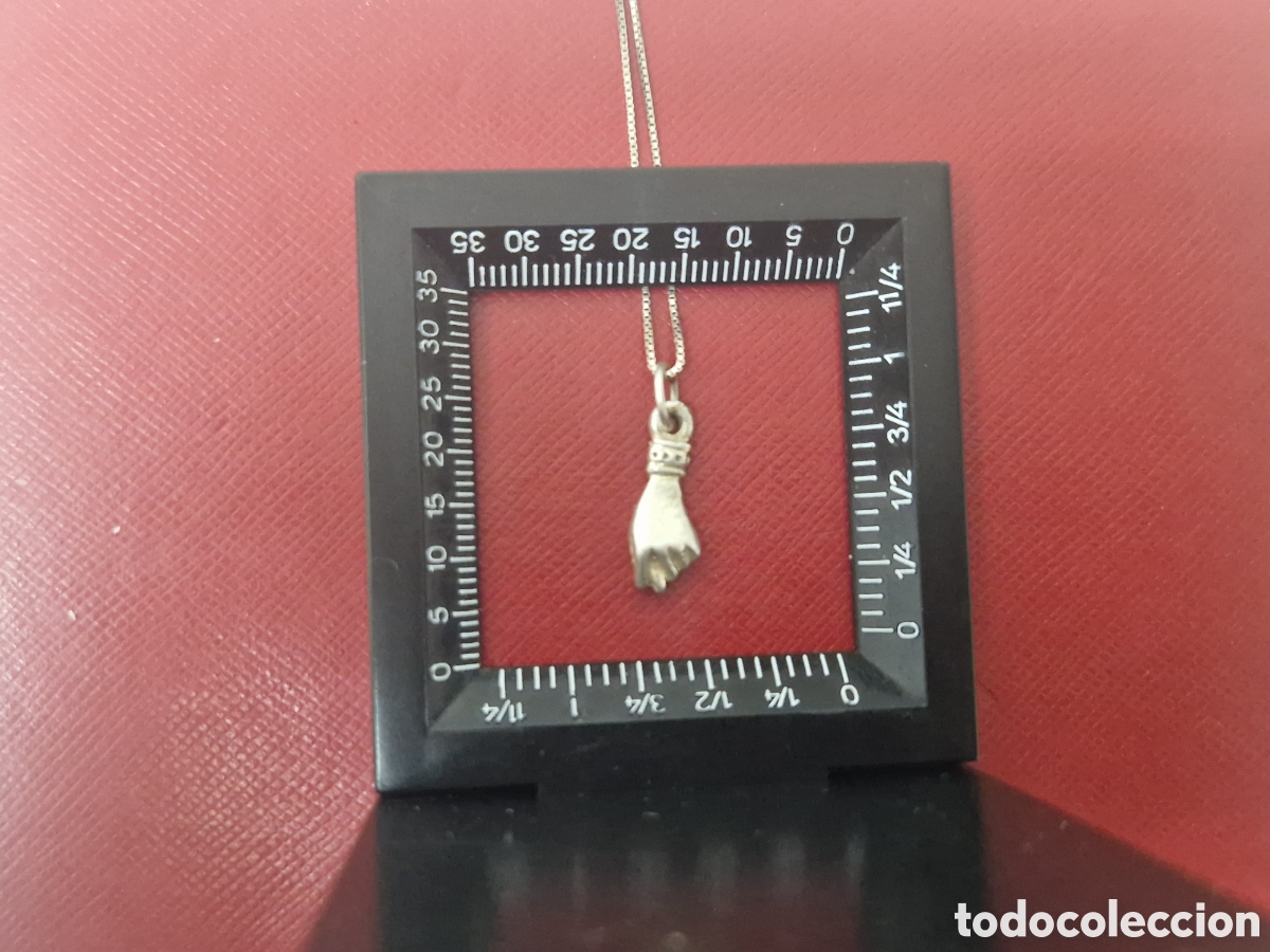 Joyeria: COLGANTE DE MANO Y CADENA EN PLATA DE LEY - Foto 5