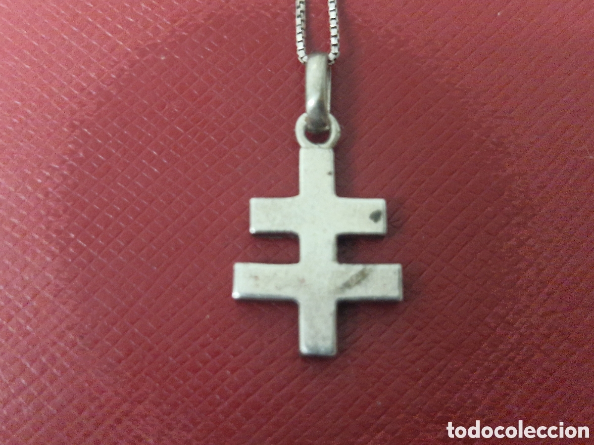 Joyeria: CRUZ EN PLATA Y TURQUESAS CON CADENA DE PLATA - Foto 5