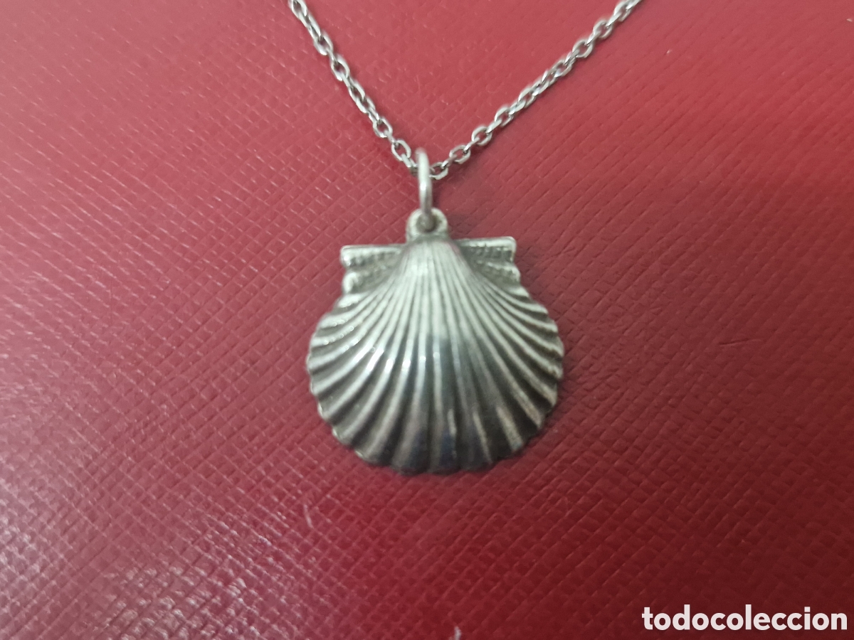 Joyeria: CONCHA DE PLATA CON SANTO Y CADENA - Foto 3