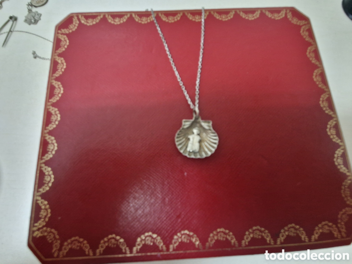 Joyeria: CONCHA DE PLATA CON SANTO Y CADENA - Foto 5