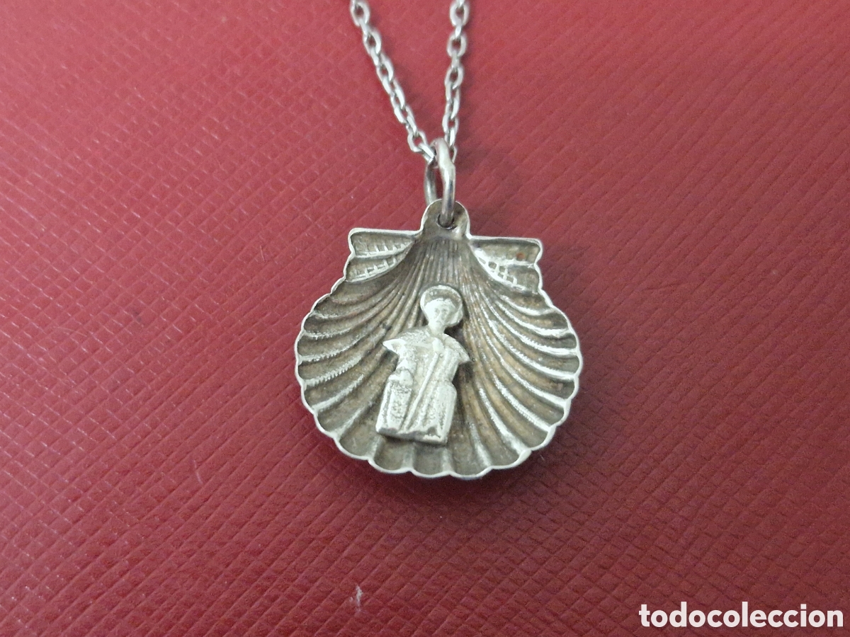 Joyeria: CONCHA DE PLATA CON SANTO Y CADENA - Foto 6