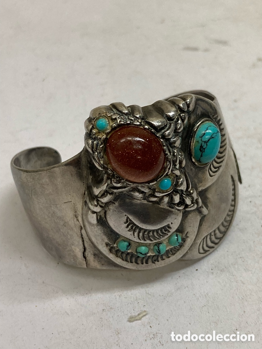 Joyeria: Pulsera de plata turquesa y &aacute;mbar Pul154 - Foto 1