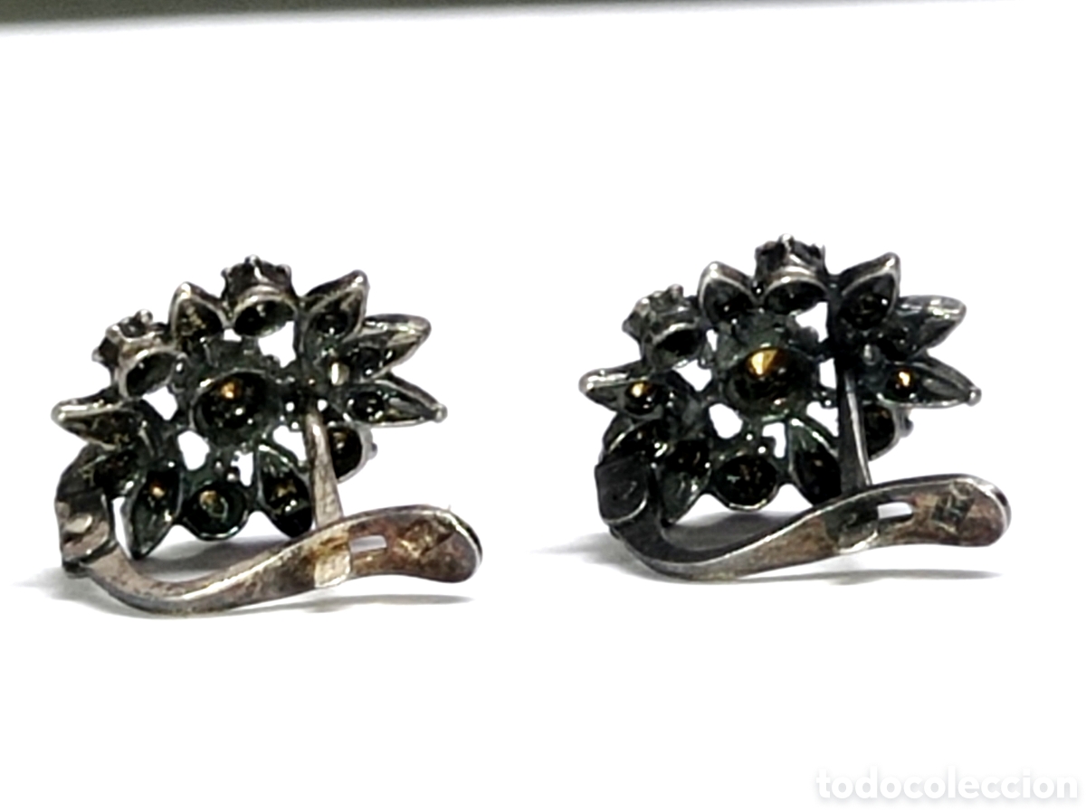 Joyeria: Antiguos pendientes de plata de ley 925 - Foto 7