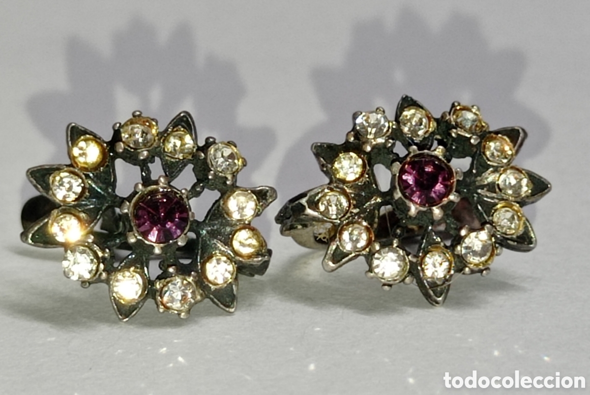 Joyeria: Antiguos pendientes de plata de ley 925 - Foto 4