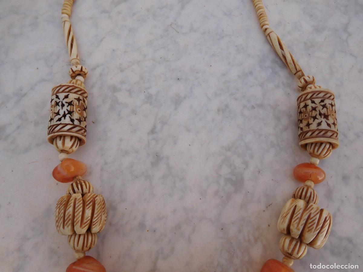 Joyeria: Collar &eacute;tnico de hueso vintage - Foto 3