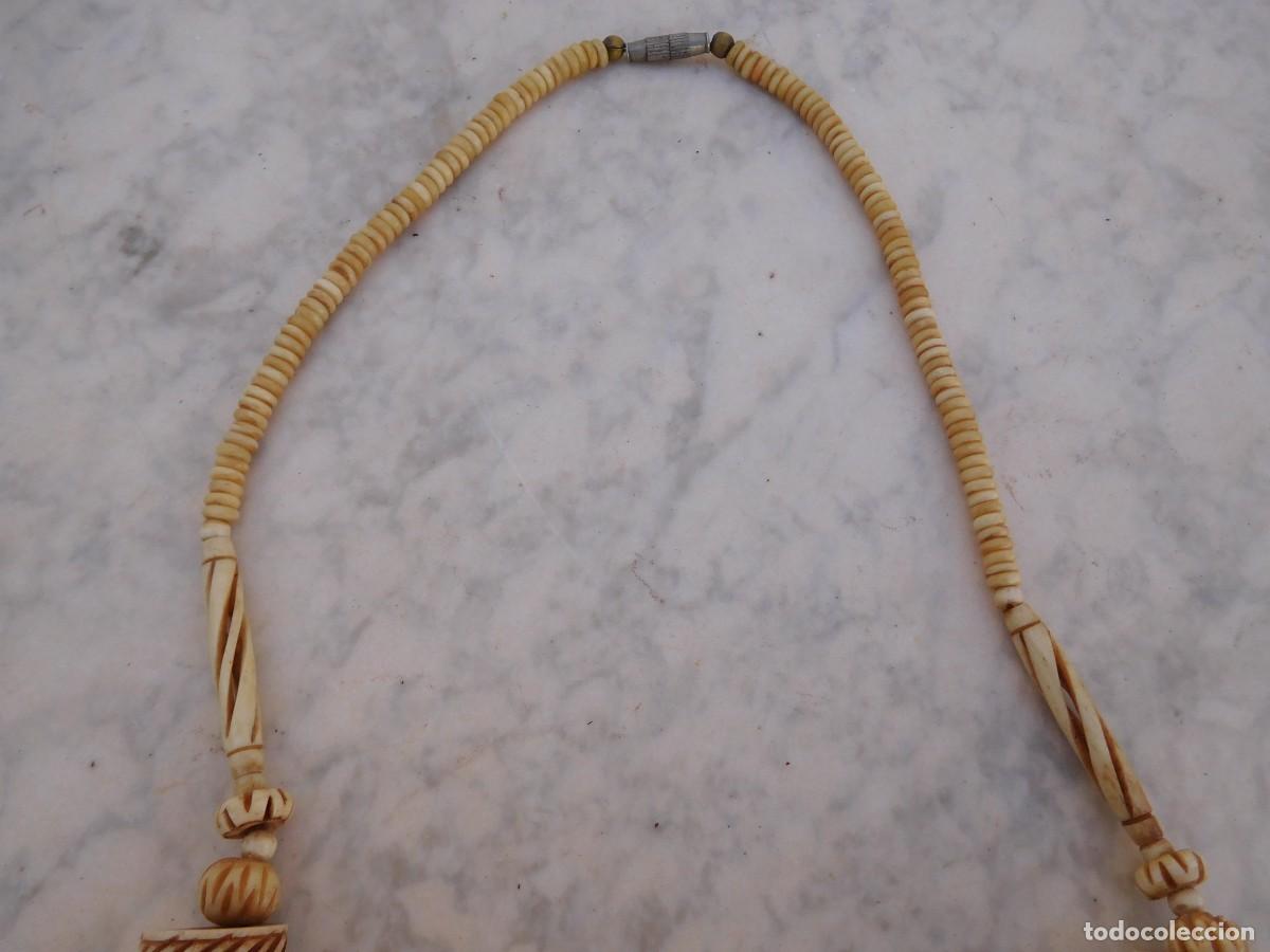 Joyeria: Collar &eacute;tnico de hueso vintage - Foto 4