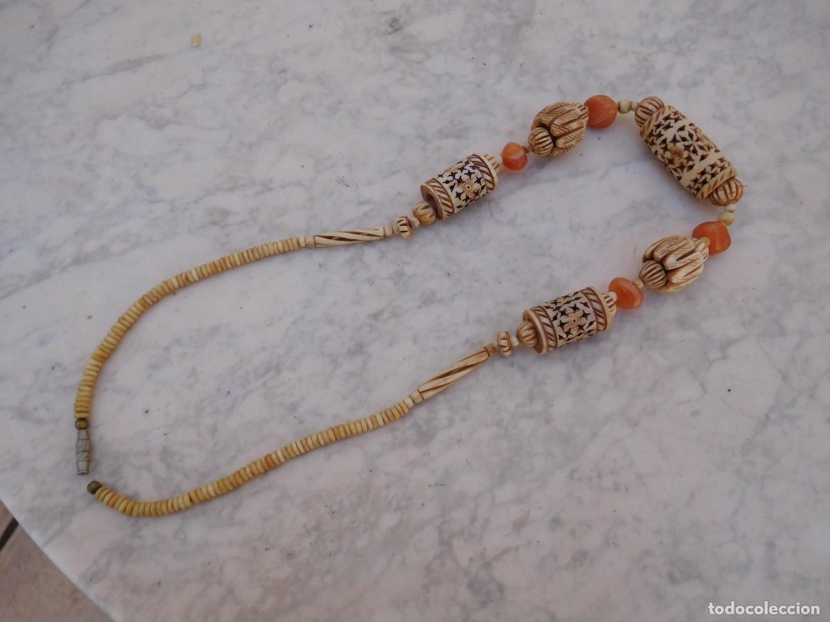 Joyeria: Collar &eacute;tnico de hueso vintage - Foto 6