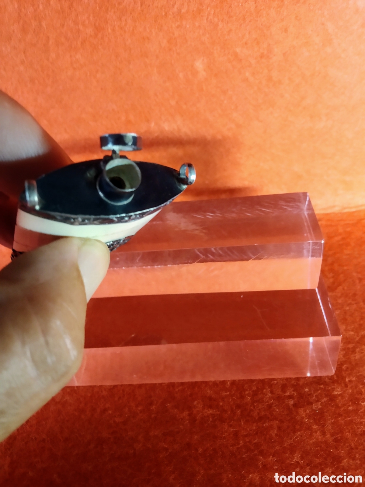 Joyeria: ANTIGUO PERFUMERO DE PLATA Y MARFIL - Foto 4