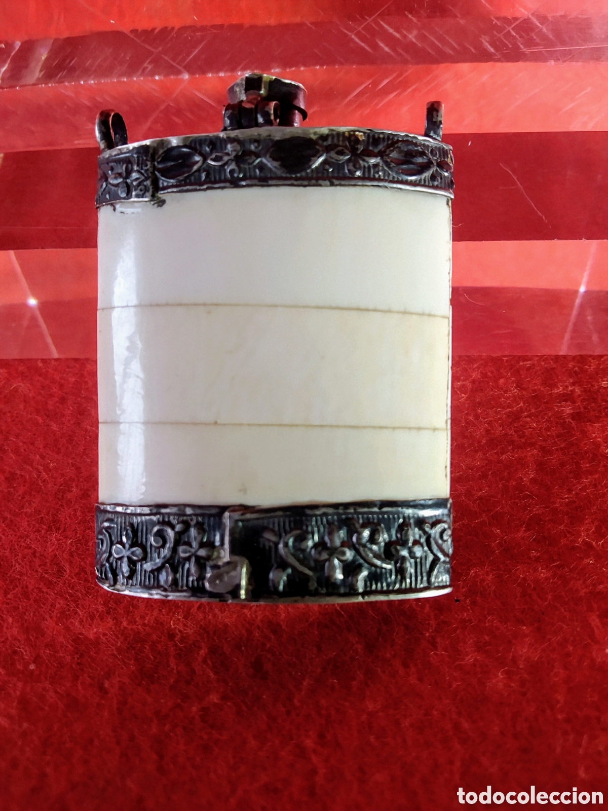 Joyeria: ANTIGUO PERFUMERO DE PLATA Y MARFIL - Foto 5