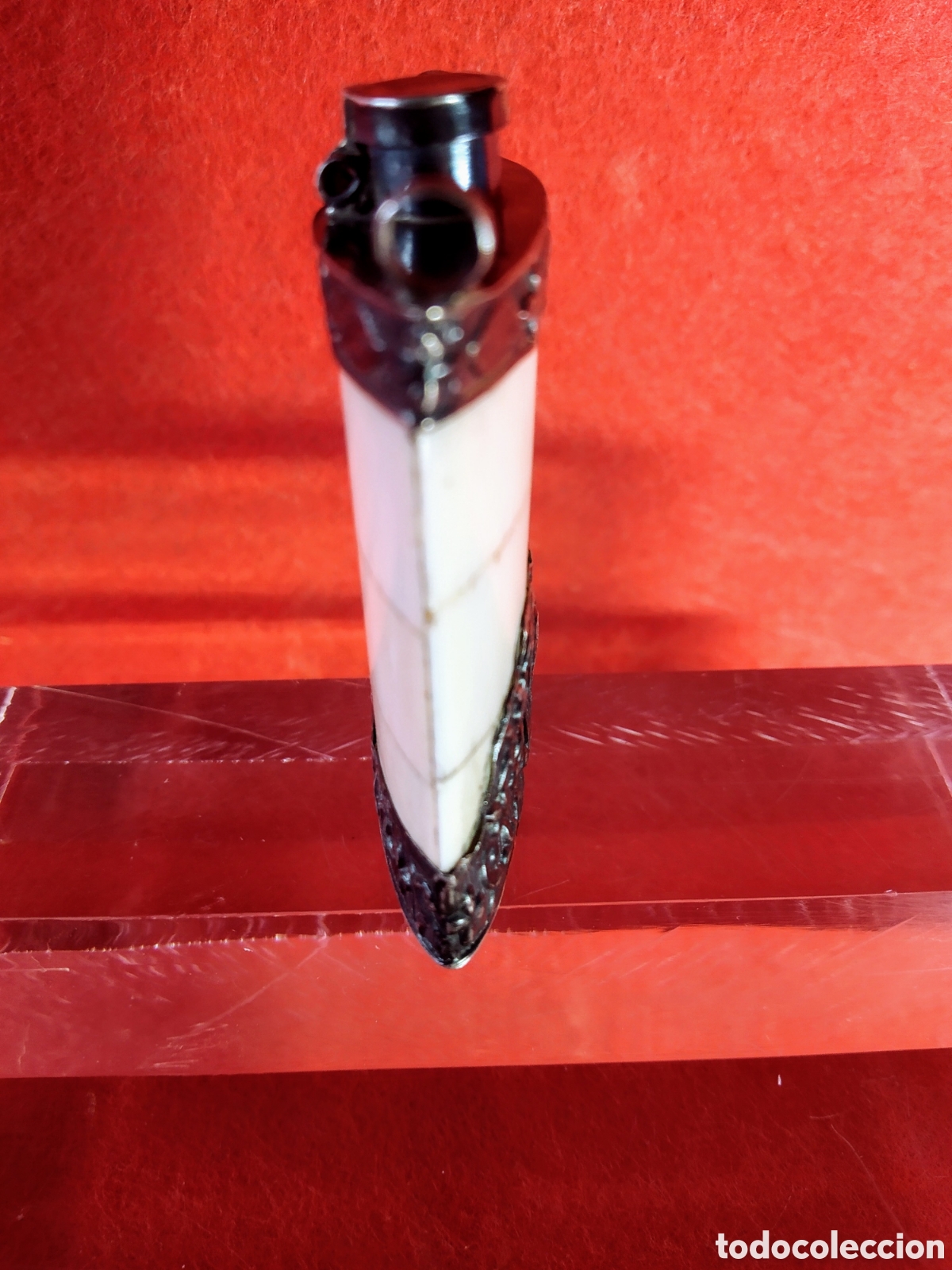 Joyeria: ANTIGUO PERFUMERO DE PLATA Y MARFIL - Foto 6