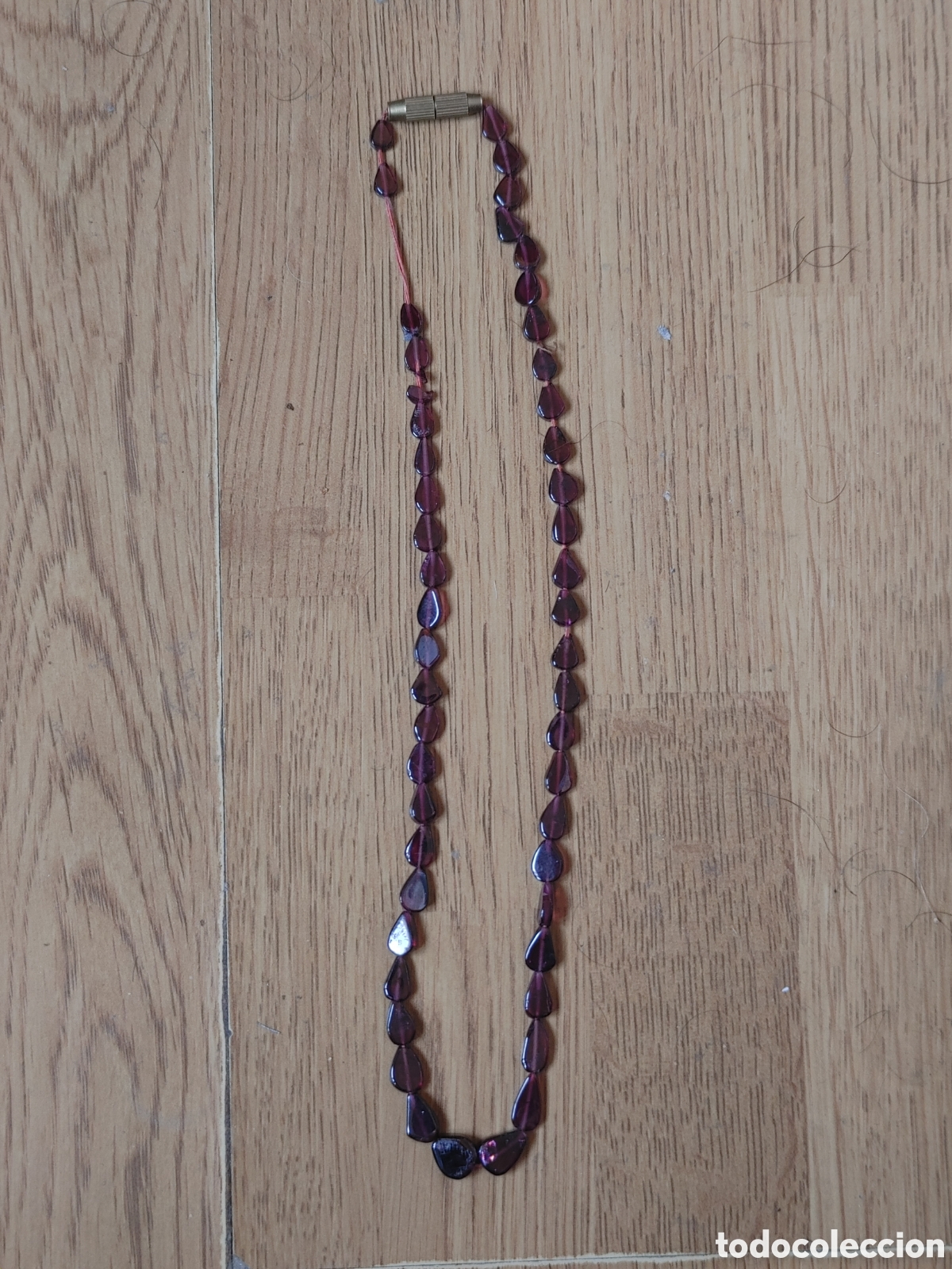 Joyeria: Dos collares en malaquita y granates. - Foto 3