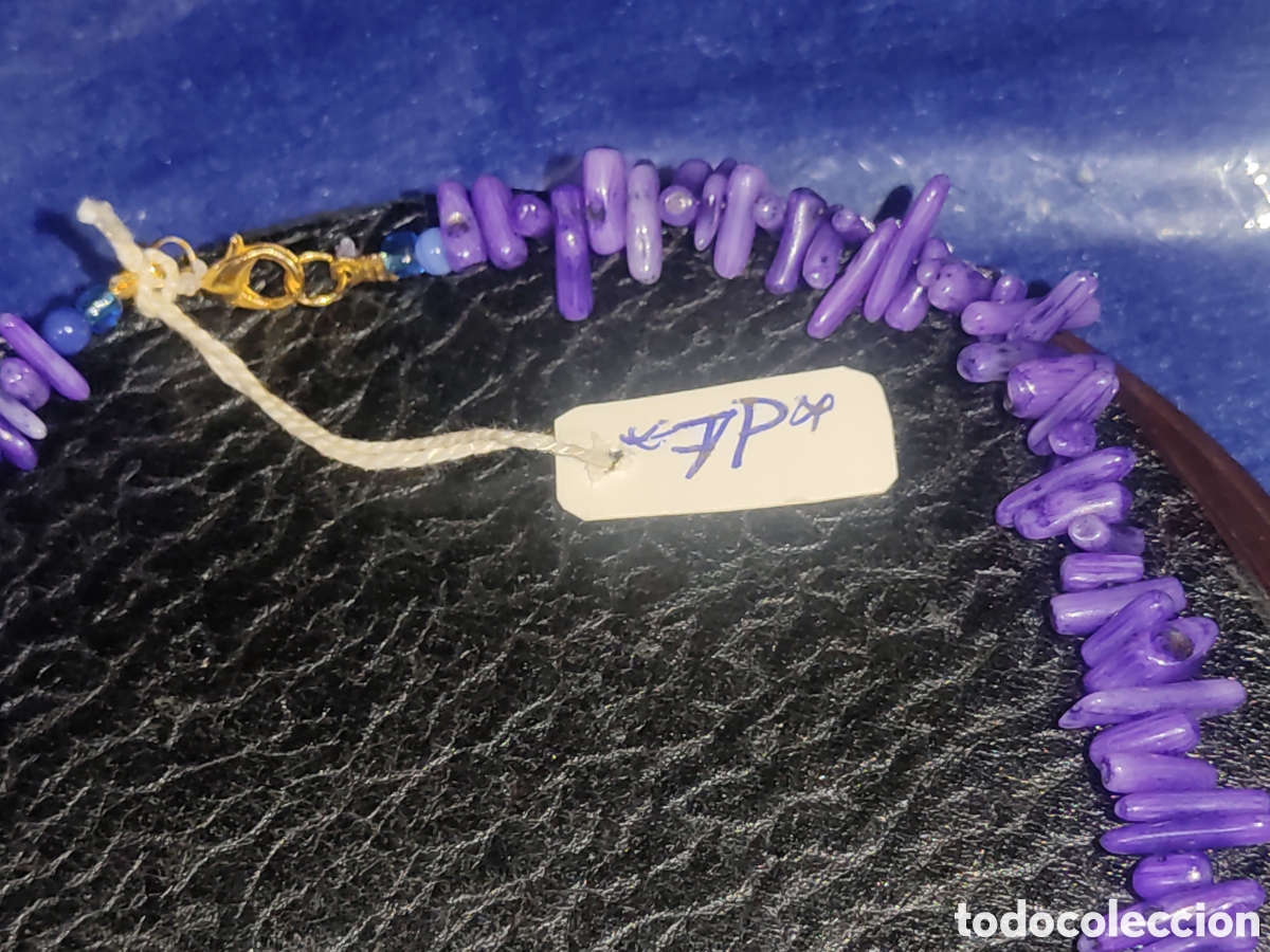Joyeria: Collar de coral morado. *7P* - Foto 4