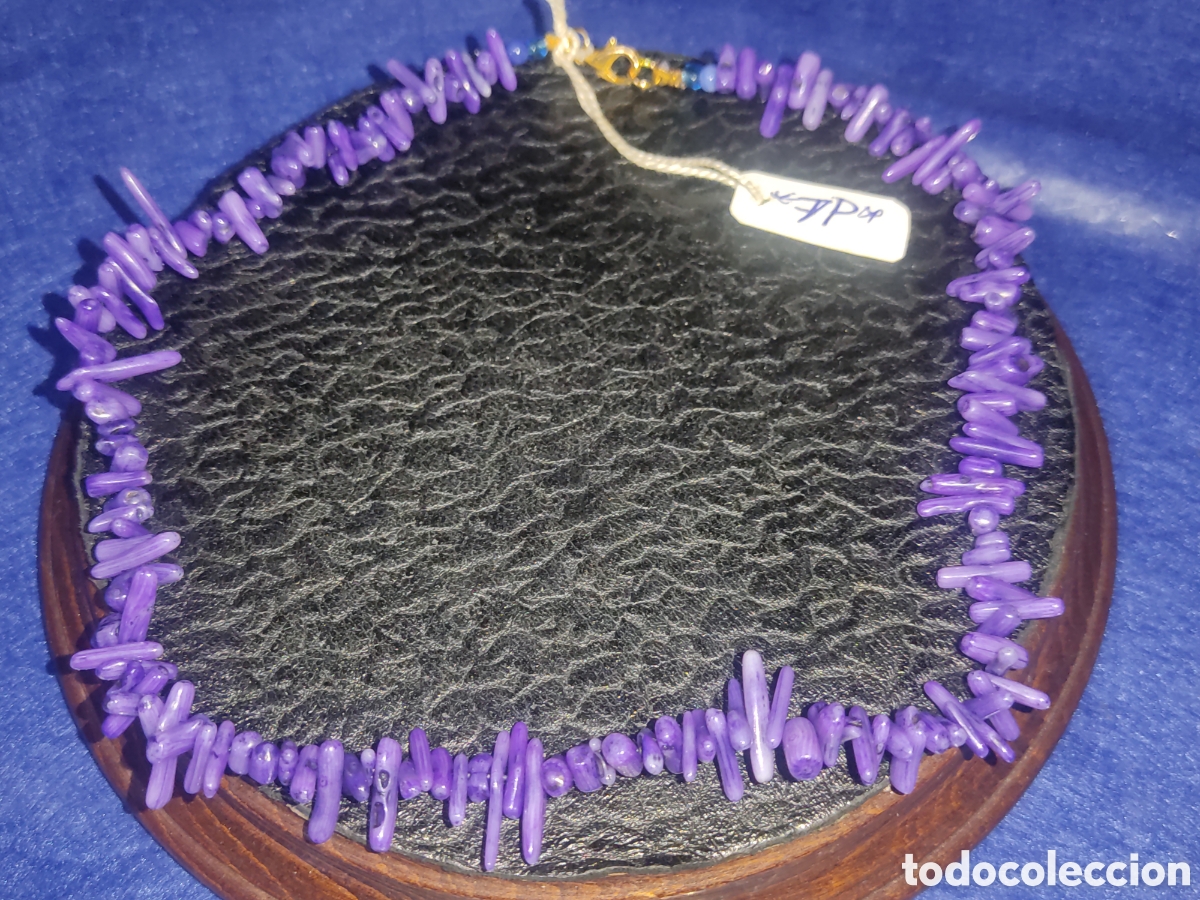 Joyeria: Collar de coral morado. *7P* - Foto 5