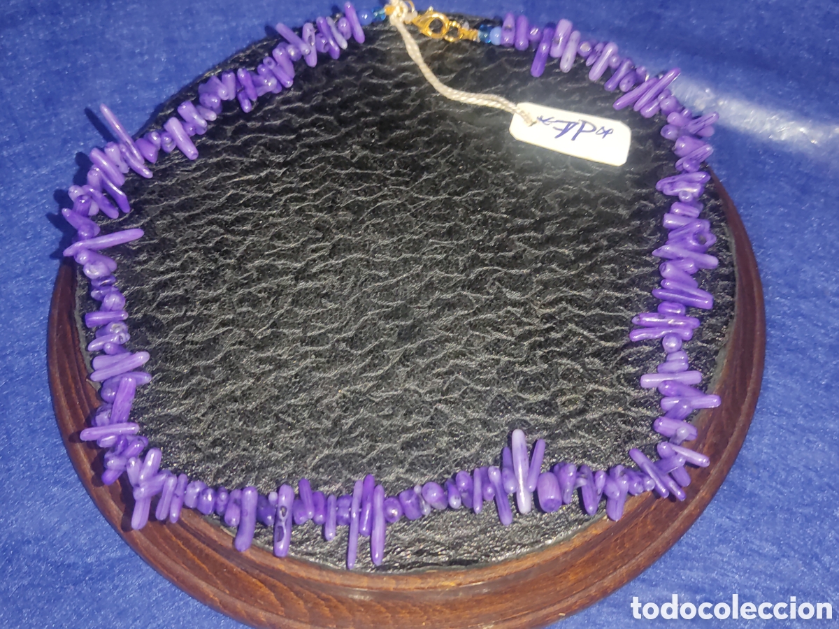 Joyeria: Collar de coral morado. *7P* - Foto 1