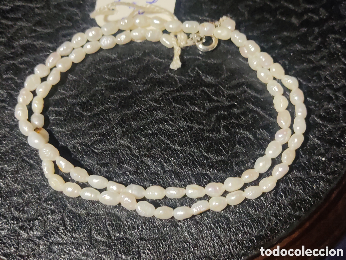 Joyeria: Collar de perlas de r&iacute;o.Vintage.*20* - Foto 5