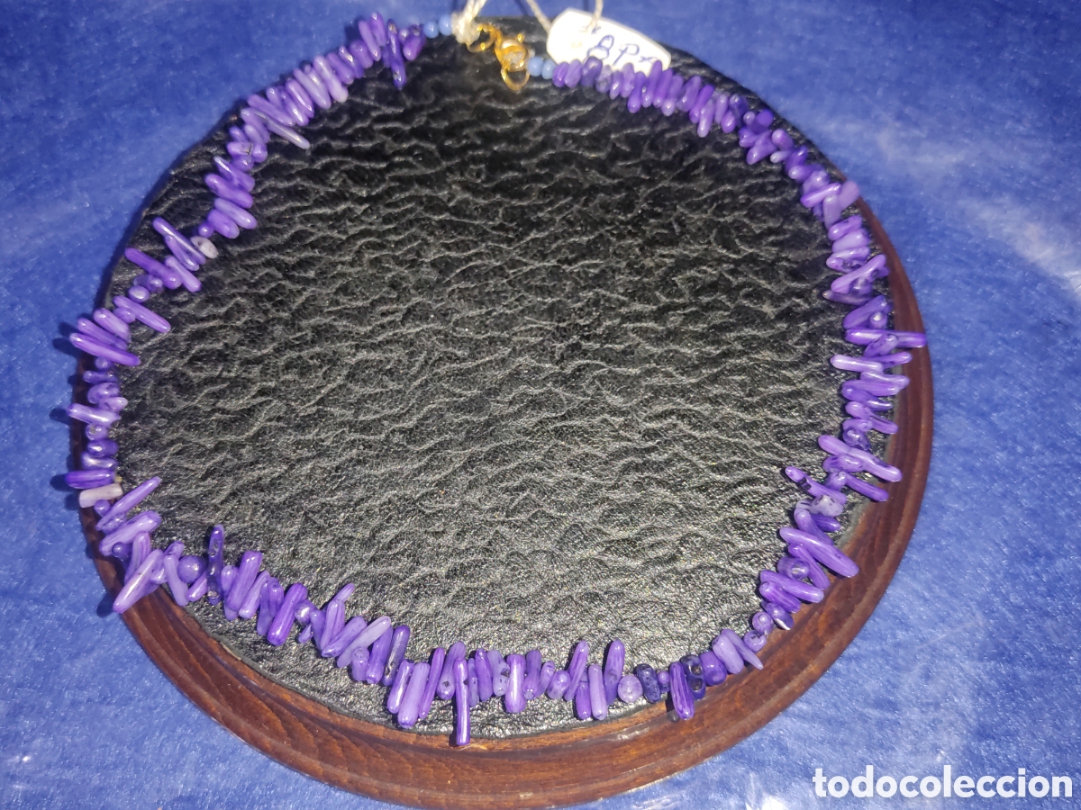 Joyeria: Collar de coral morado. *8P* - Foto 2