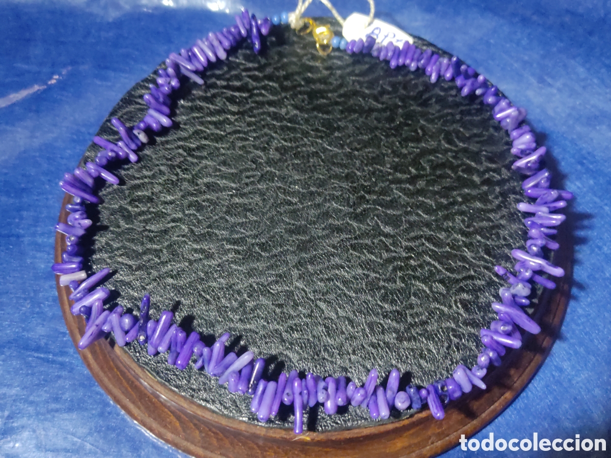 Joyeria: Collar de coral morado. *8P* - Foto 1