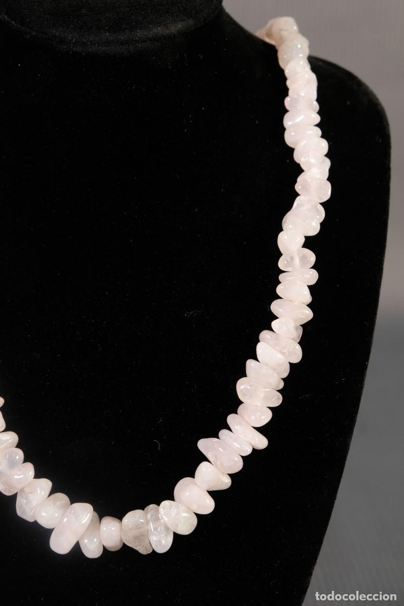 Joyeria: Collar con cuentas en cuarzo rosa - Foto 2