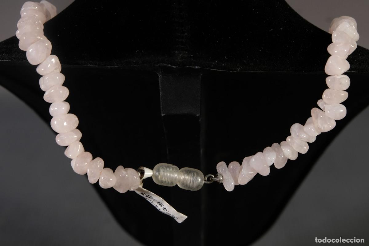 Joyeria: Collar con cuentas en cuarzo rosa - Foto 3