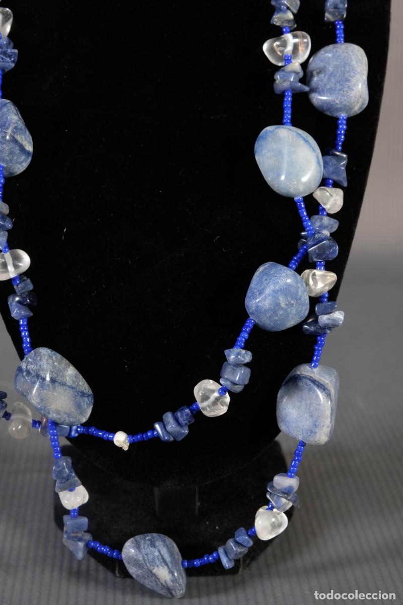 Joyeria: Collar con cuentas en lapisl&aacute;zuli, cristal y abalorios - Foto 2